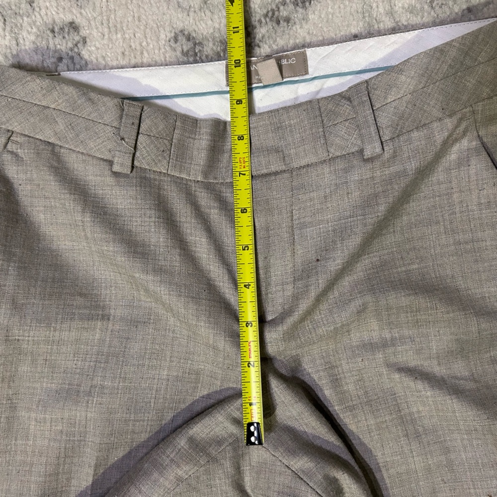 Women’s low waisted Grey Wide Leg Pants size 4 Banana Republic - Picture 6 of 10